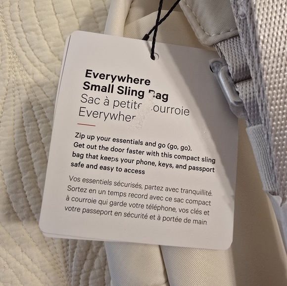 NWT Lululemon Everywhere Small Sling Bag 2L In Ivory main image 4